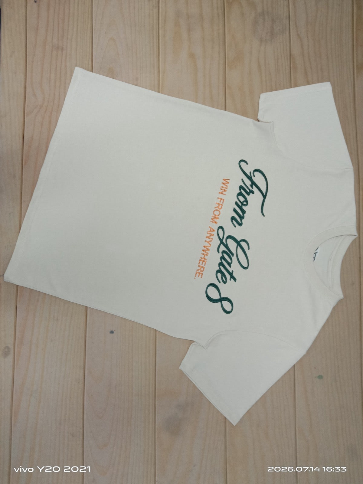 Cream FG8 Oversize Tee
