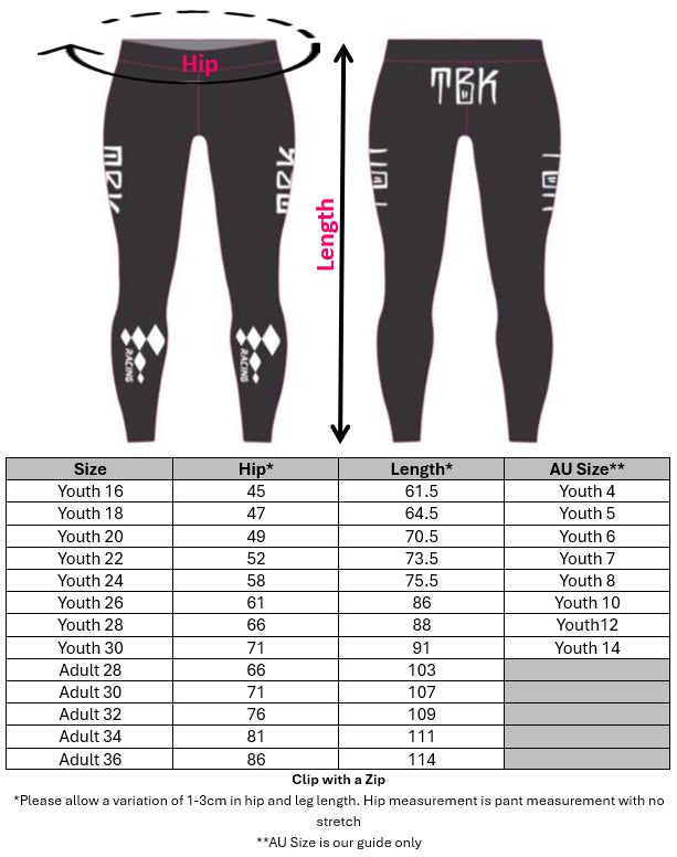 Race Pants - Pre Order ONLY