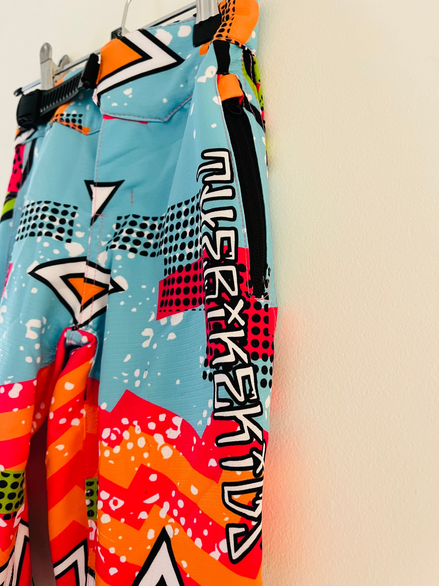 Colourful Race Pants with clip