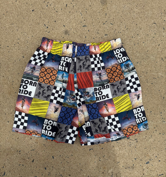TBK Born to Ride Pyjama Shorts