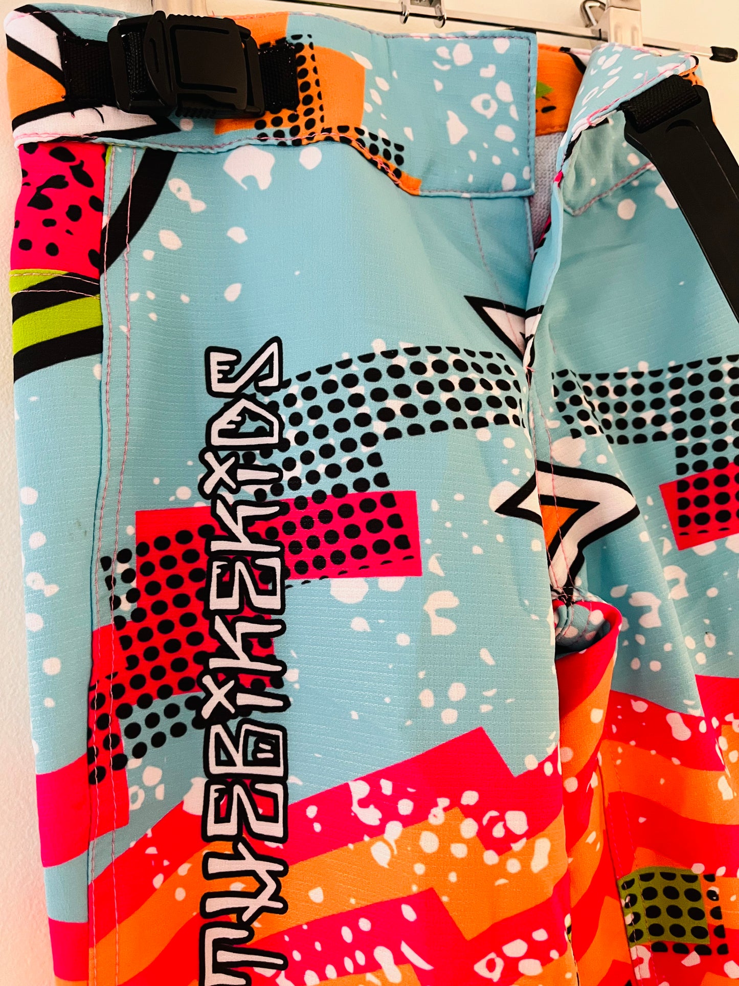 Colourful Race Pants with clip