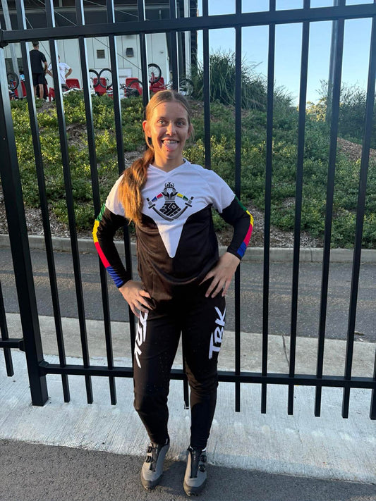 BLACK with WHITE TBK Pants