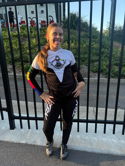 BLACK with WHITE TBK Pants