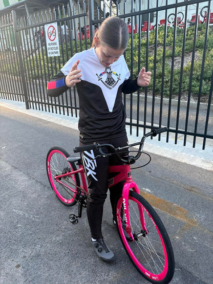 BLACK with WHITE TBK Pants